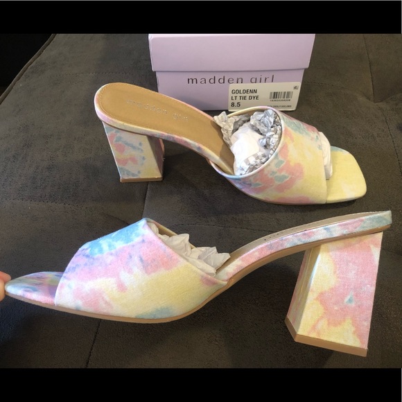 Madden Girl Shoes - Madden Girl Tie-Dye Heel Sandals